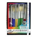 Royal Brush Royal Brush 1289642 Early Learning Chubby Classroom Value Pack; Assorted Size; Pack of 24 1289642